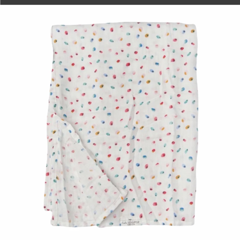 Loulou Lollipop Muslin Swaddle ~ Butterfly Dots